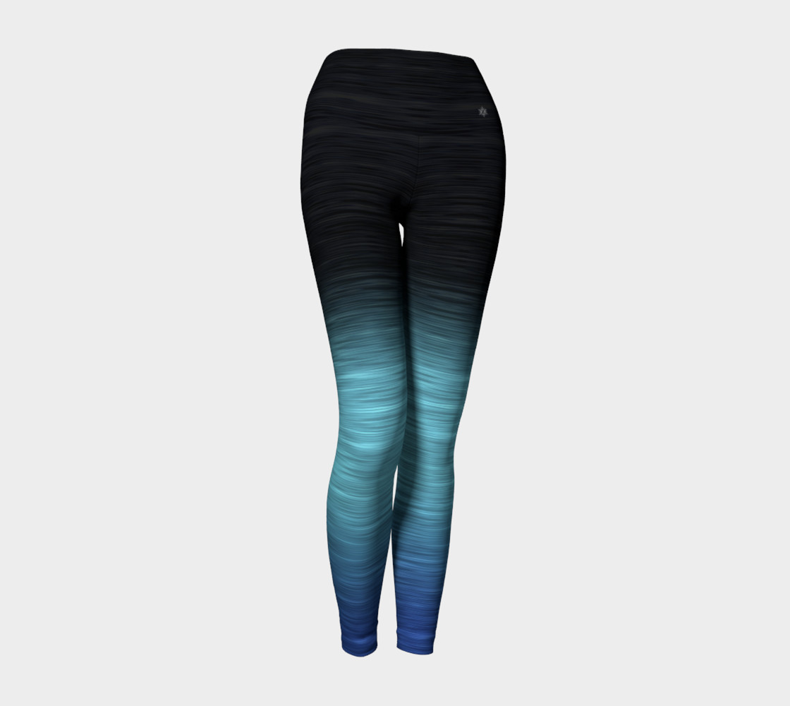 Rainbow Ombre Black Turquoise Blue preview #1