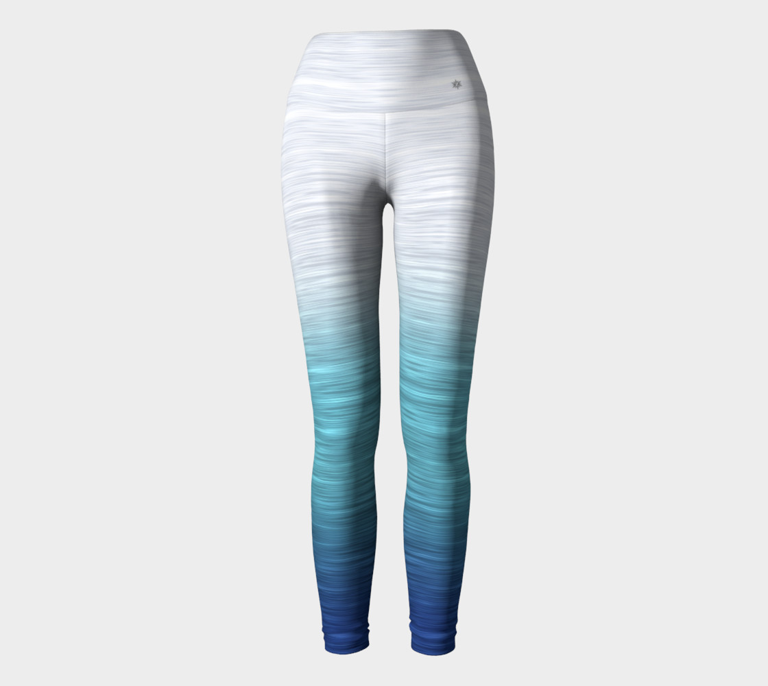 Rainbow Ombre White Turquoise Blue preview #2