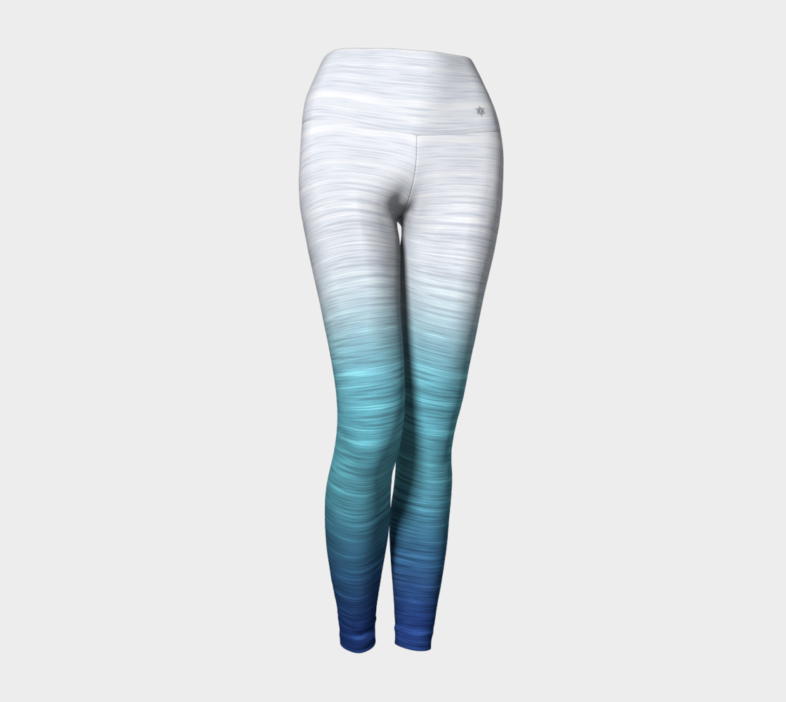 Rainbow Ombre White Turquoise Blue preview #1