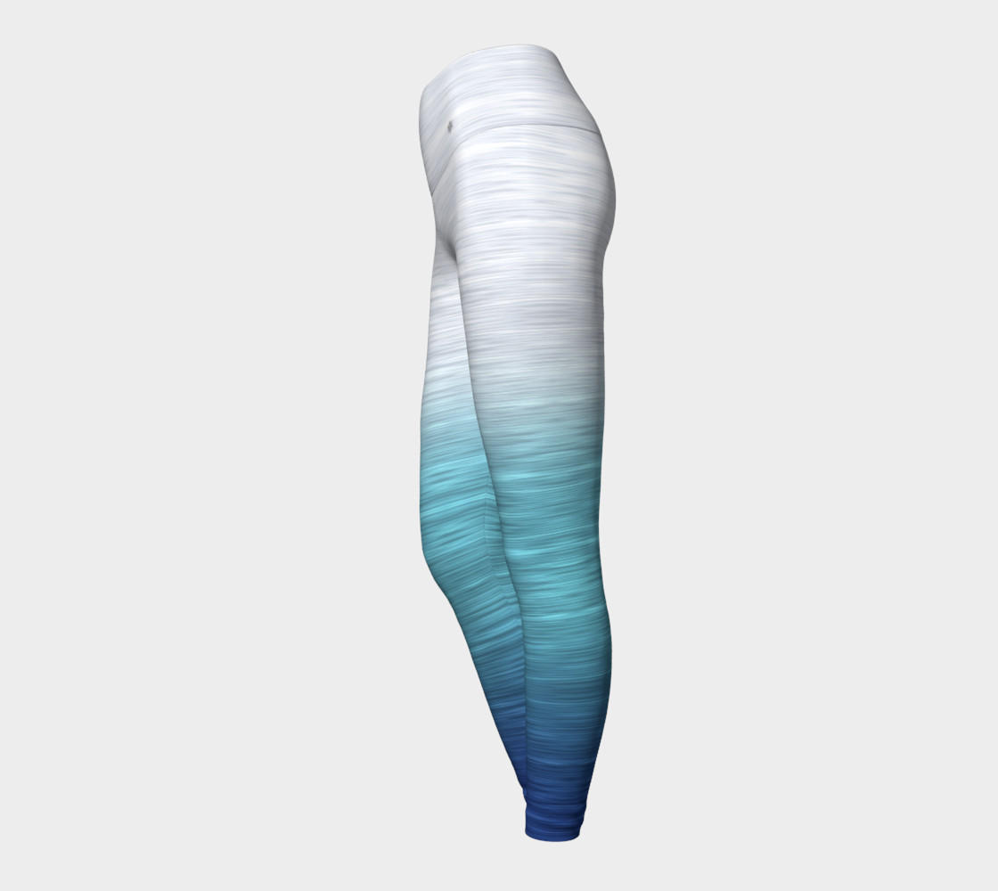 Rainbow Ombre White Turquoise Blue preview #3