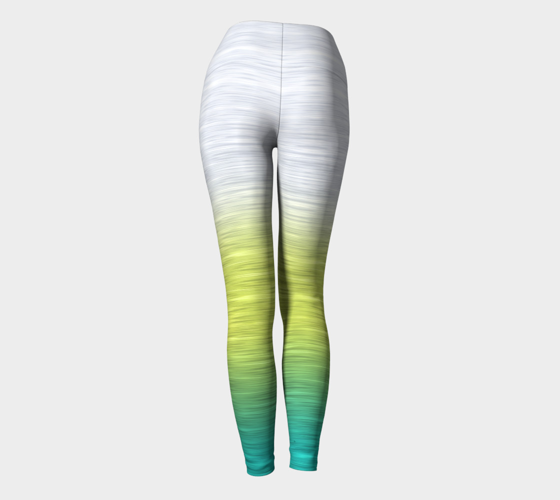 Rainbow Ombre White Yellow Turquoise preview #4