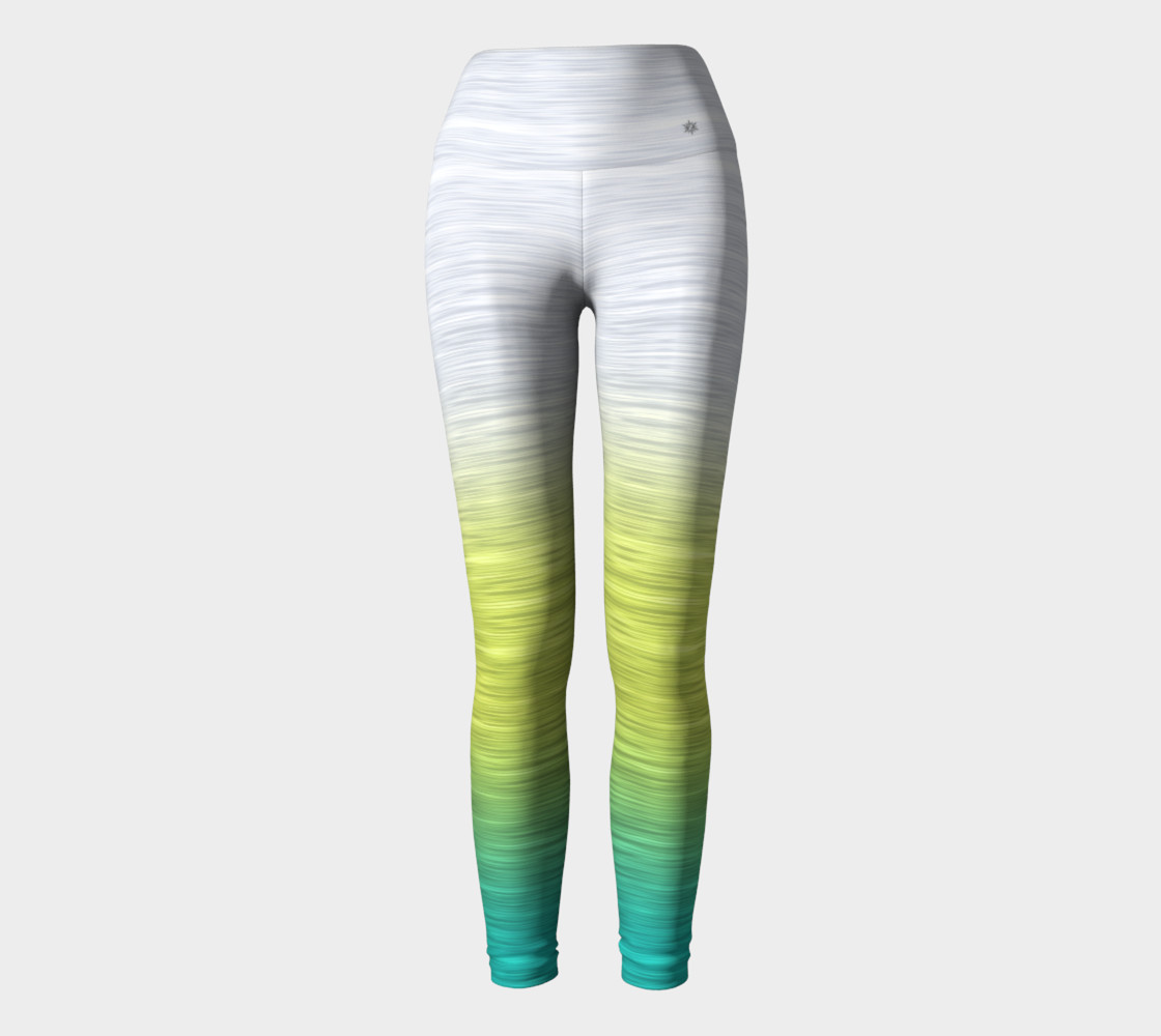 Rainbow Ombre White Yellow Turquoise preview #2