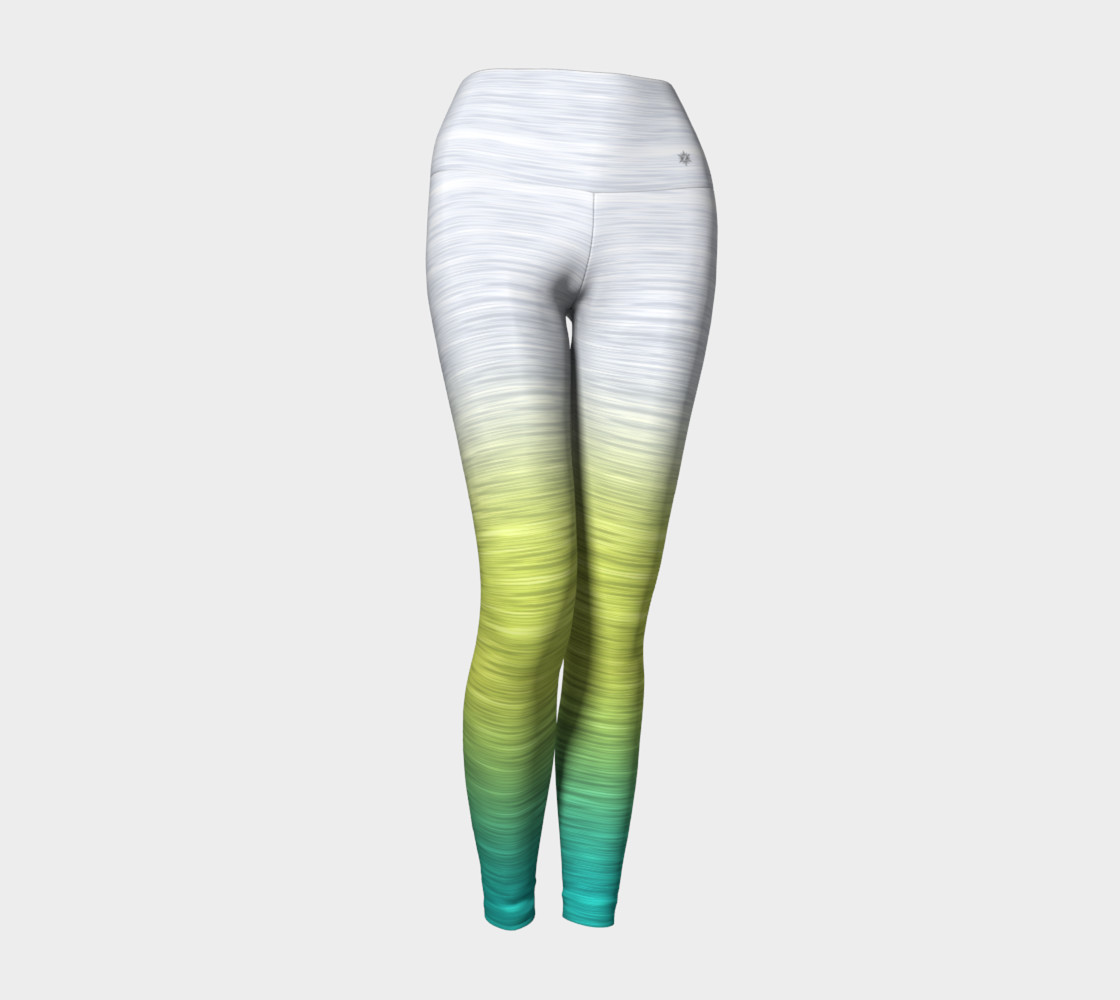 Rainbow Ombre White Yellow Turquoise preview #1