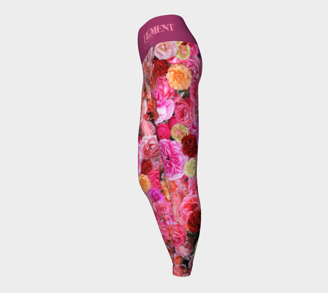 Rose Yoga Leggings preview #3