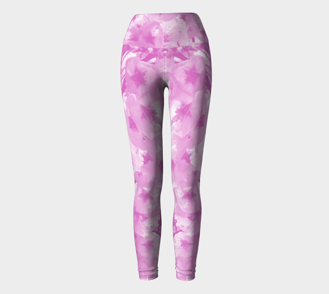 Cherry Blossom Yoga Leggings preview #2