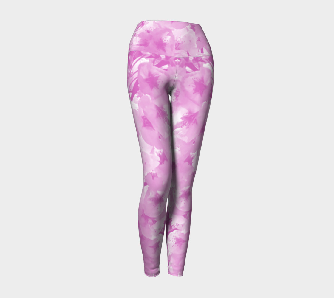 Cherry Blossom Yoga Leggings preview #1