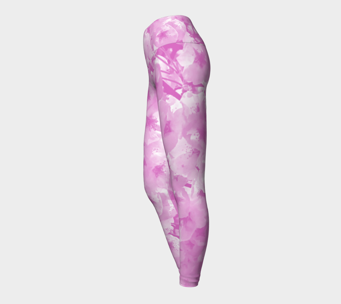 Cherry Blossom Yoga Leggings preview #3