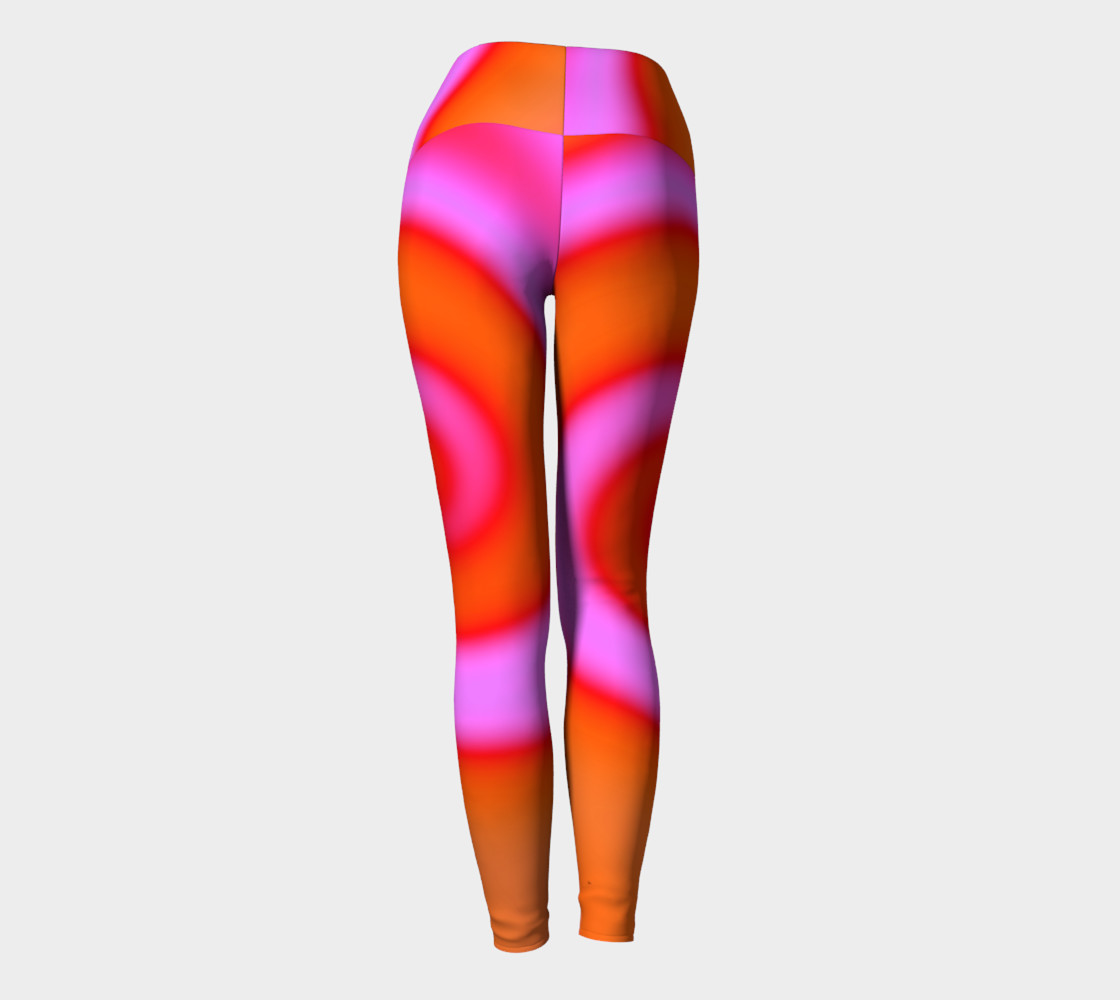 Bright Colorful Orange Pink Swirl Abstract preview #4