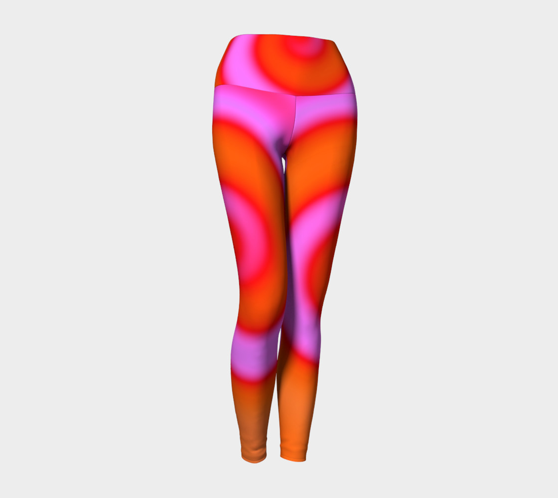 Bright Colorful Orange Pink Swirl Abstract preview #1