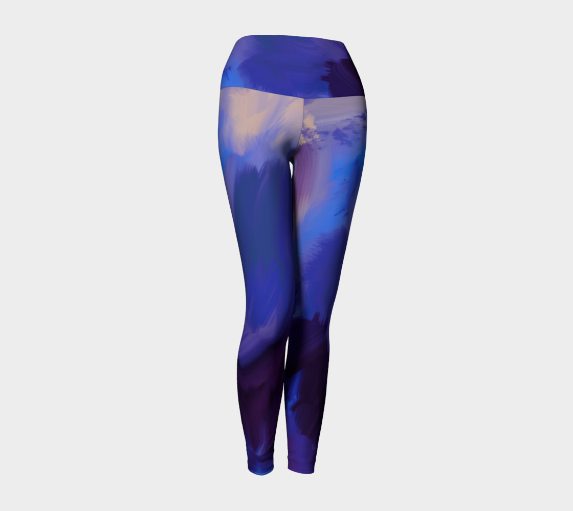 Legging yoga tempête bleue preview #1