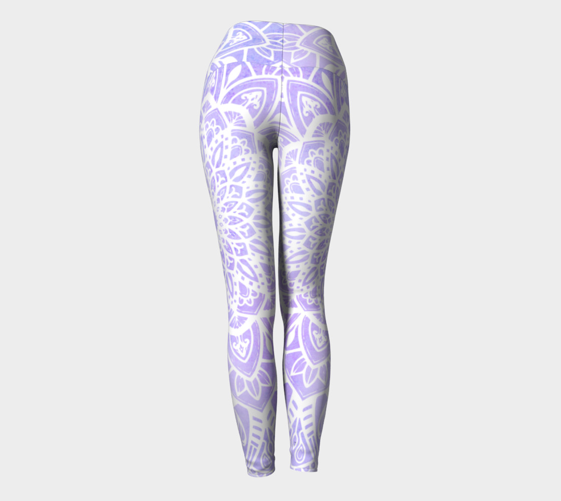 White Mandala on Pastel Purple preview #4
