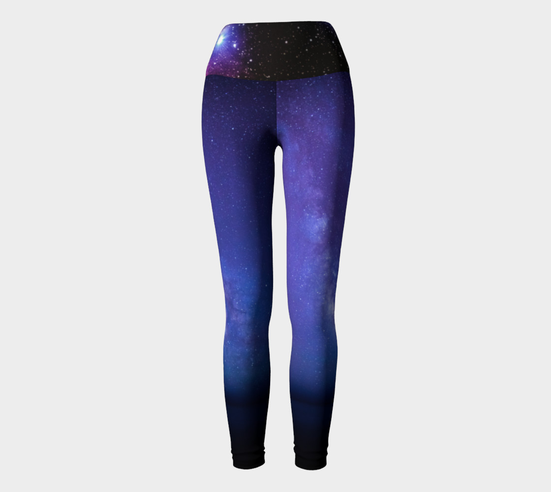 Milky Mystic Way Yoga Leggings preview #2
