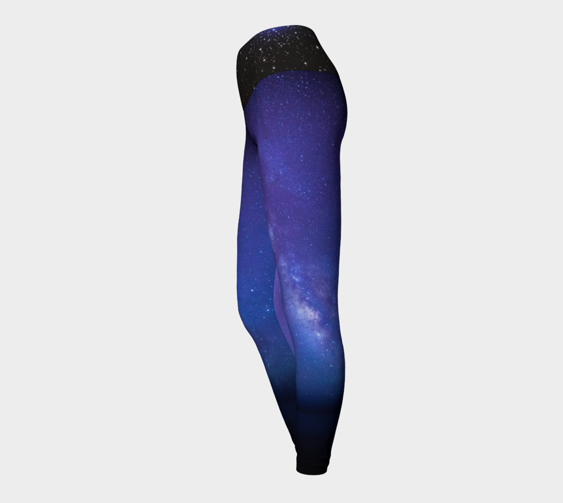 Milky Mystic Way Yoga Leggings preview #3