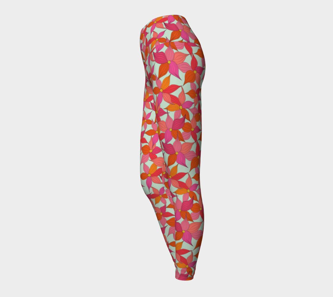 Orange pink flowers preview #3