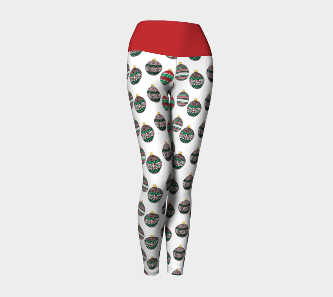 Happy Holidays Yoga Leggings 3D preview