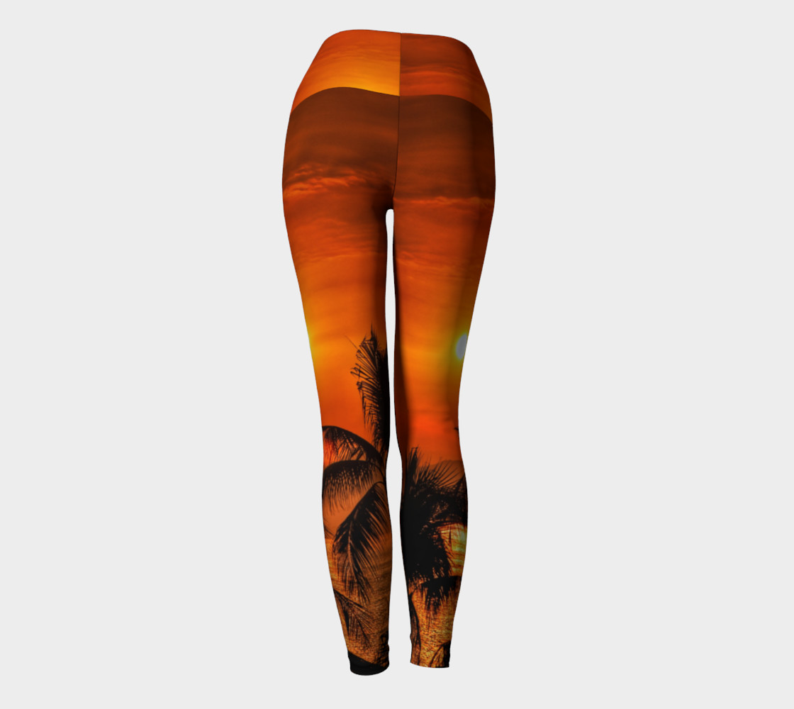 Mexican Sunrise Yoga Leggings preview #4
