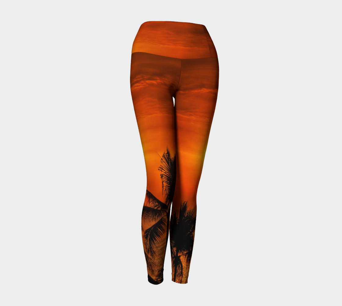 Mexican Sunrise Yoga Leggings preview #1