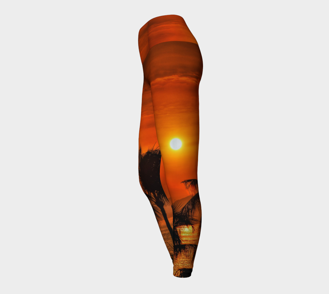 Mexican Sunrise Yoga Leggings preview #3