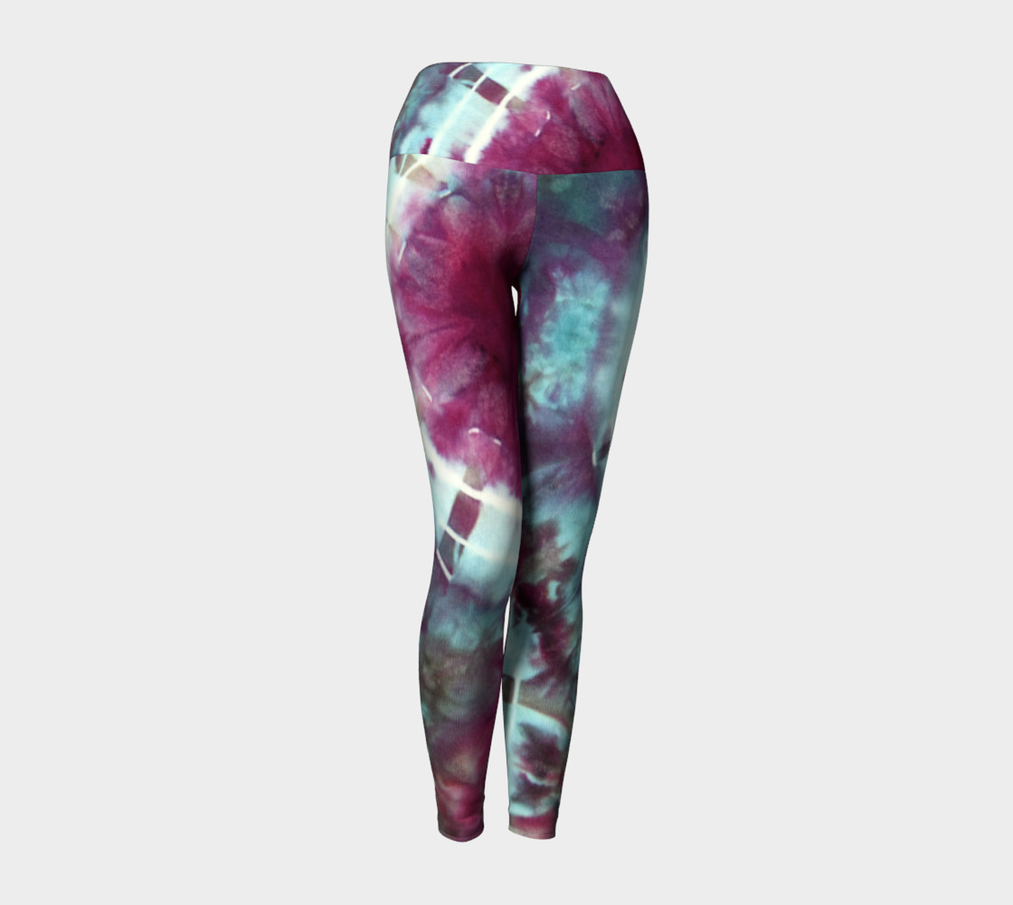 Pink Circles Yoga Leggings preview #1