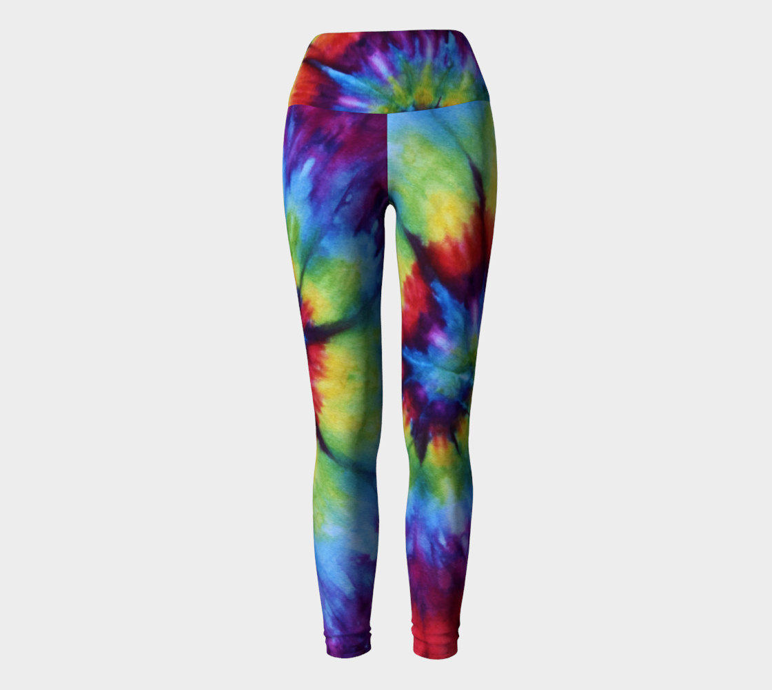 Rainbow Yoga Leggings preview #2
