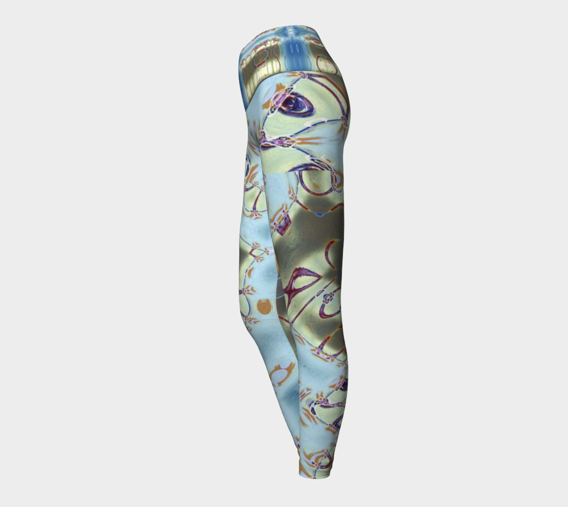 Aperçu de Glitter Queen Royal-Waistband Leggings #3