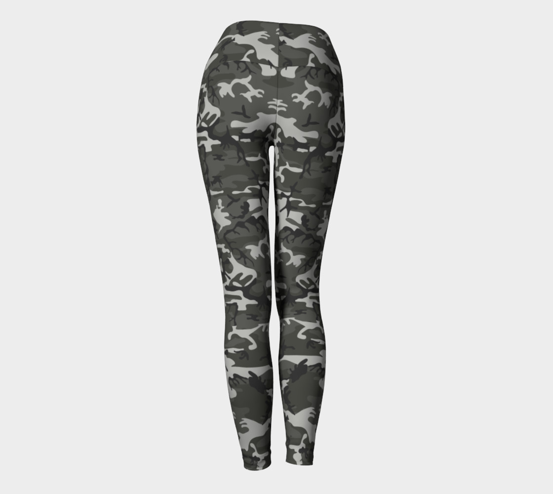 Winter Camo Yoga Leggings preview #4