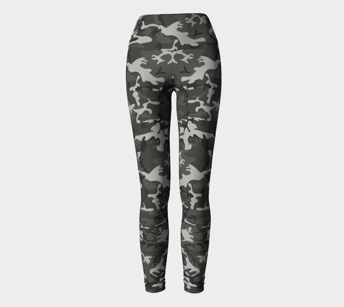 Winter Camo Yoga Leggings preview #2