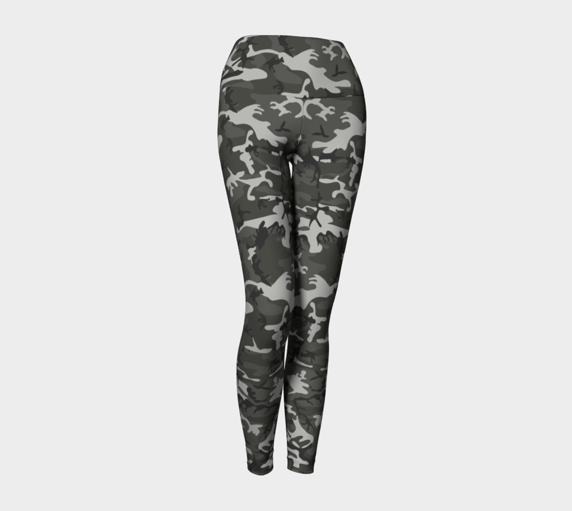 Winter Camo Yoga Leggings preview #1