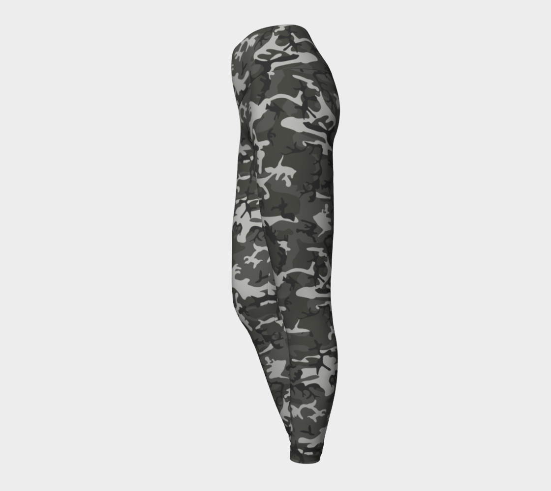 Winter Camo Yoga Leggings preview #3