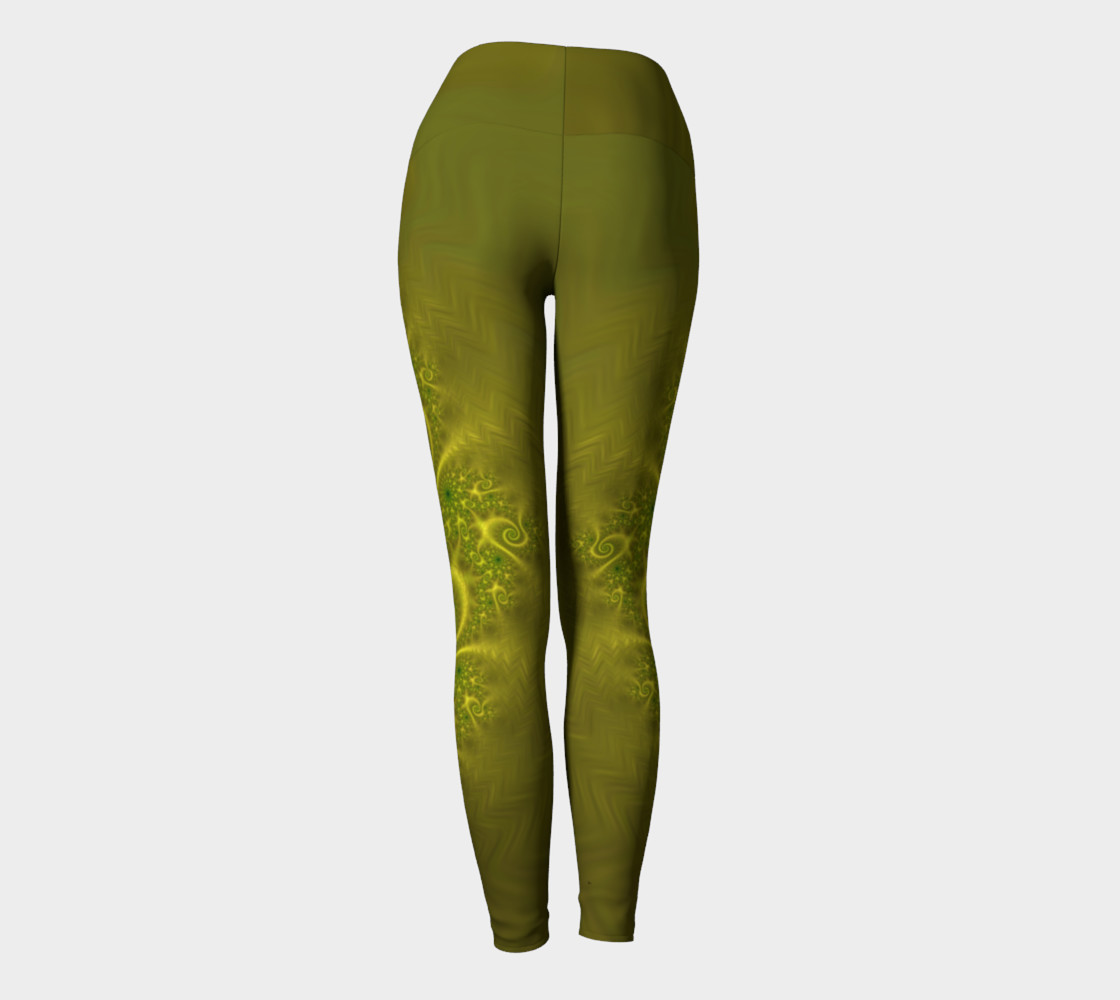 Magic Dragon Yoga Leggings - Yellow preview #4