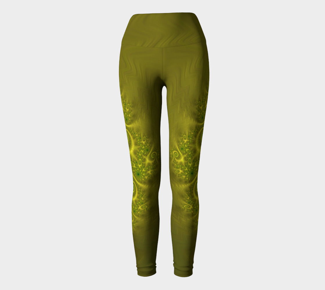 Magic Dragon Yoga Leggings - Yellow preview #2