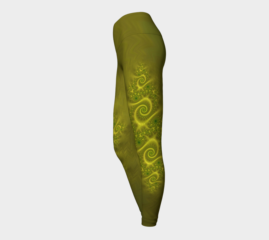 Magic Dragon Yoga Leggings - Yellow preview #3