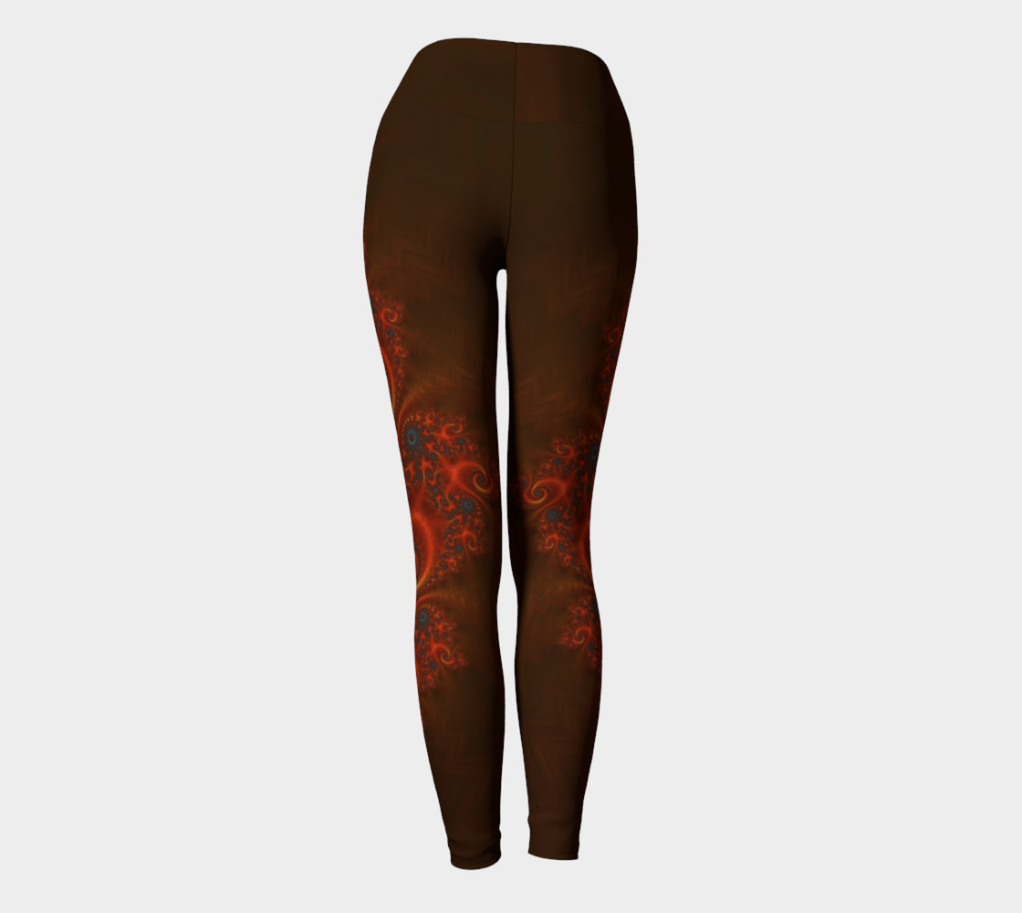 Magic Dragon Yoga Leggings - Red preview #4
