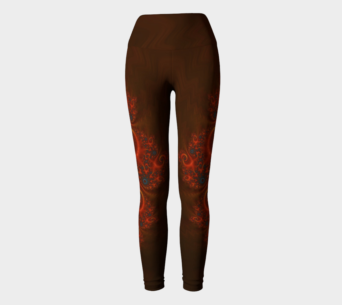Magic Dragon Yoga Leggings - Red preview #2