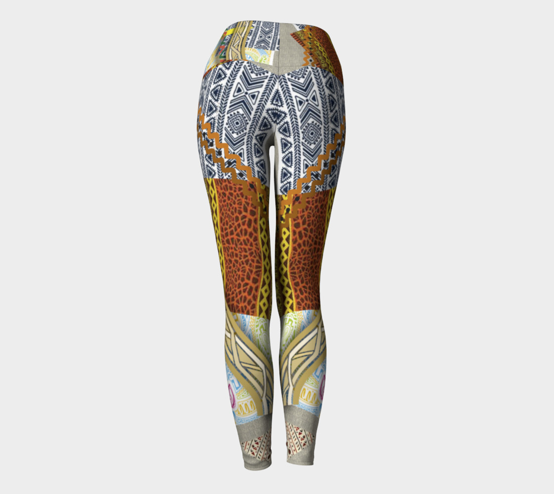 BORDER LAYERED Yoga Leggings 101-1 preview #4