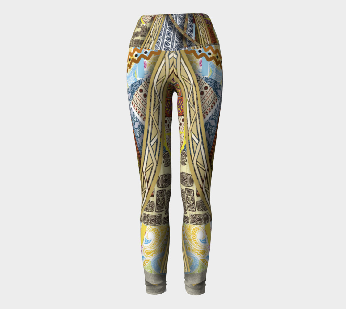 BORDER LAYERED Yoga Leggings 101-1 preview #2
