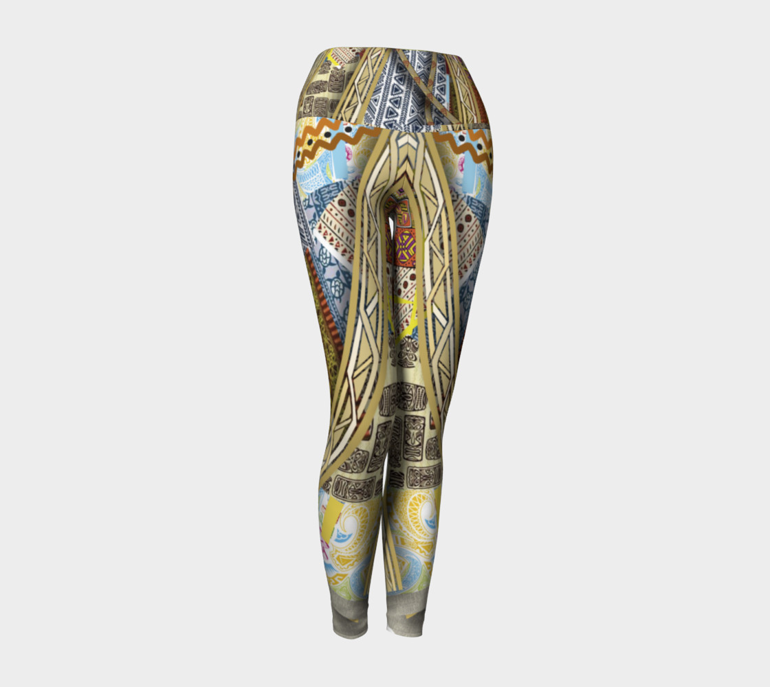 BORDER LAYERED Yoga Leggings 101-1 preview #1
