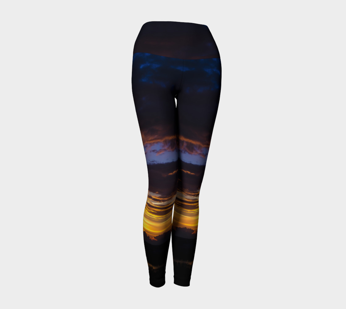 Sunset II Yoga Leggings preview #1