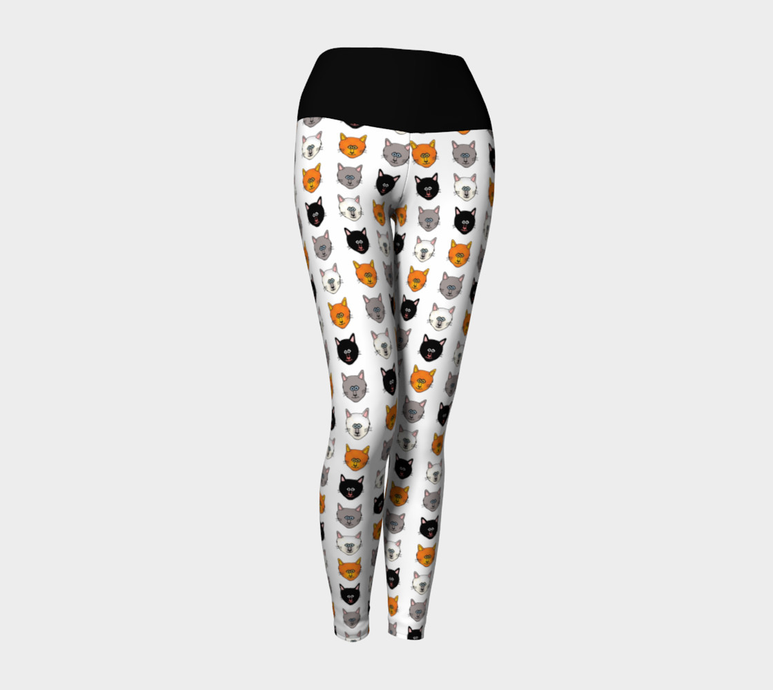 Cat lover yoga leggings preview #1