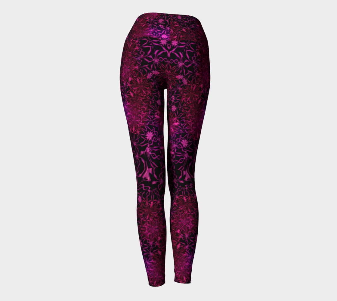 Purple Happiness Yoga Leggings preview #4