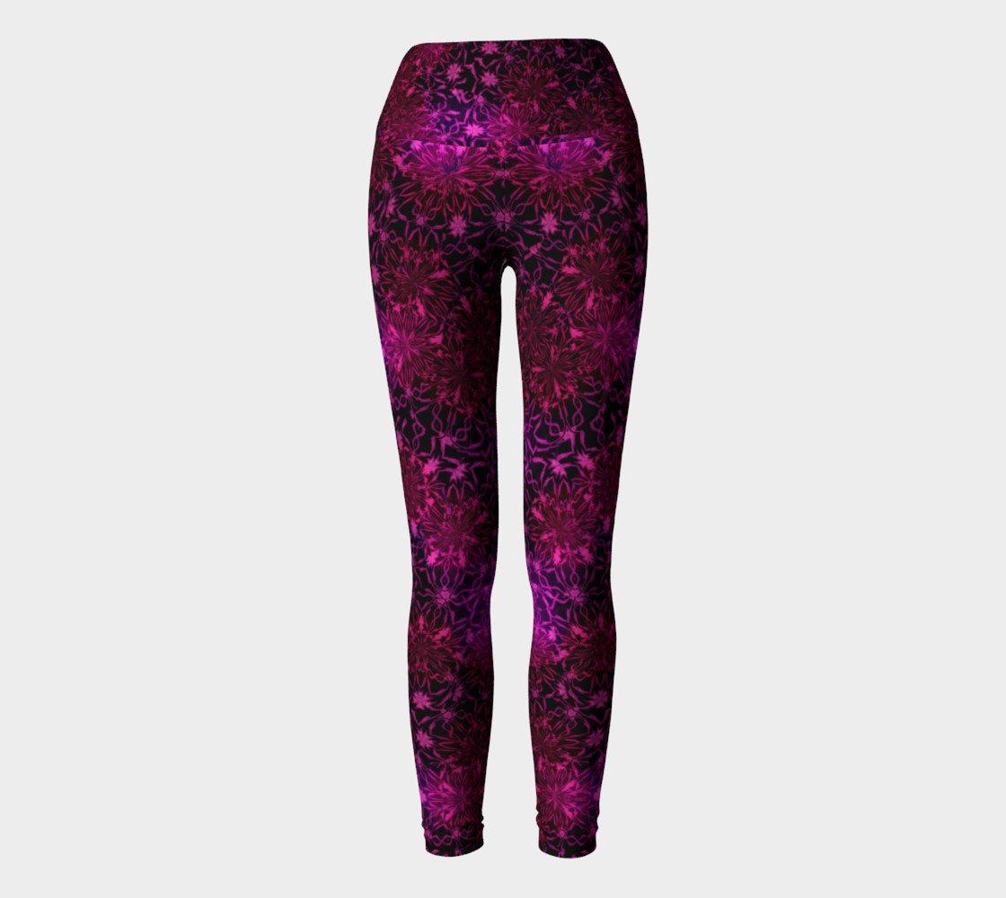 Purple Happiness Yoga Leggings preview #2