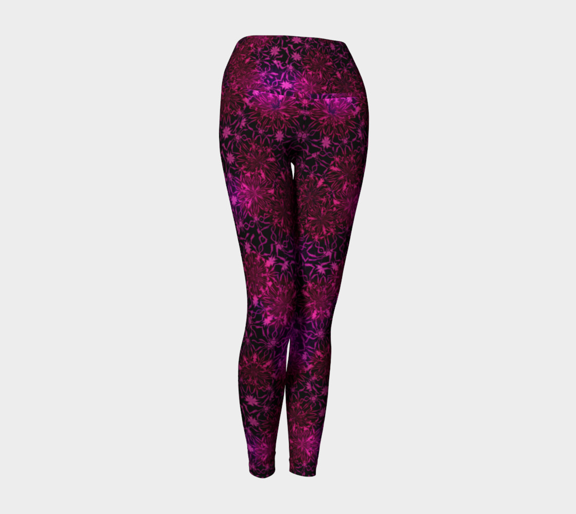 Purple Happiness Yoga Leggings preview #1