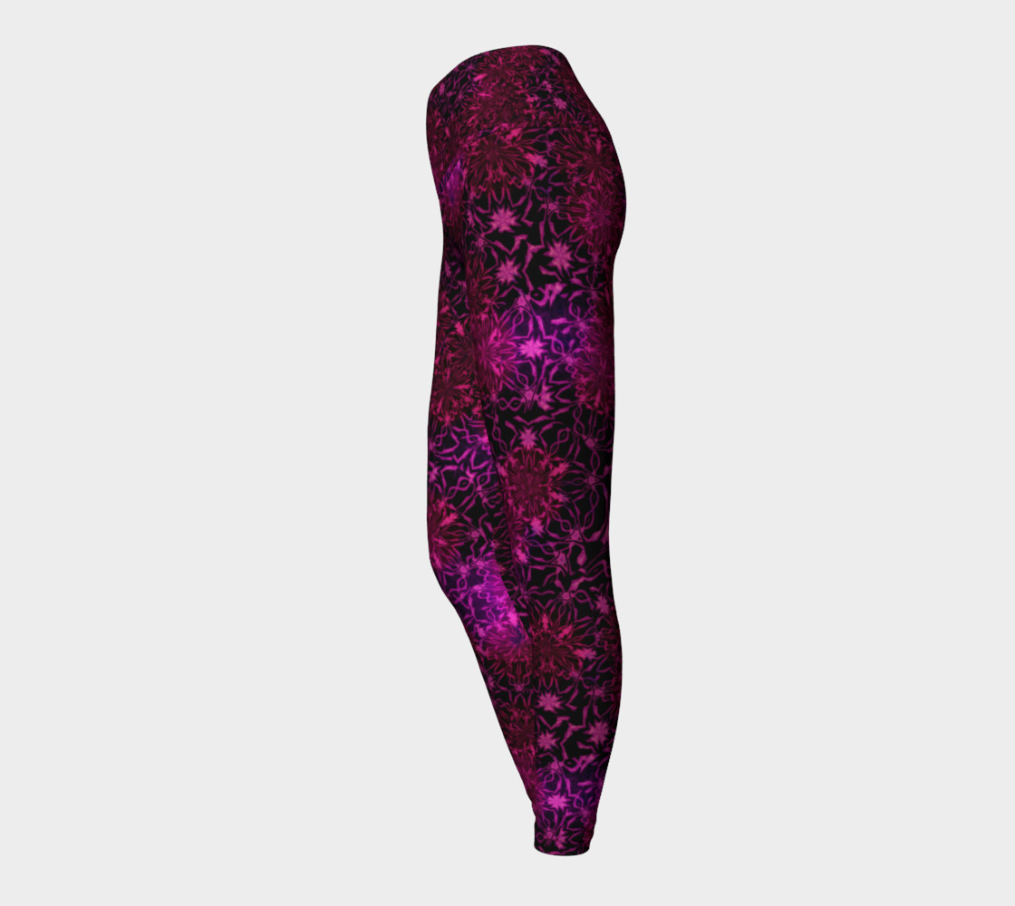 Purple Happiness Yoga Leggings preview #3