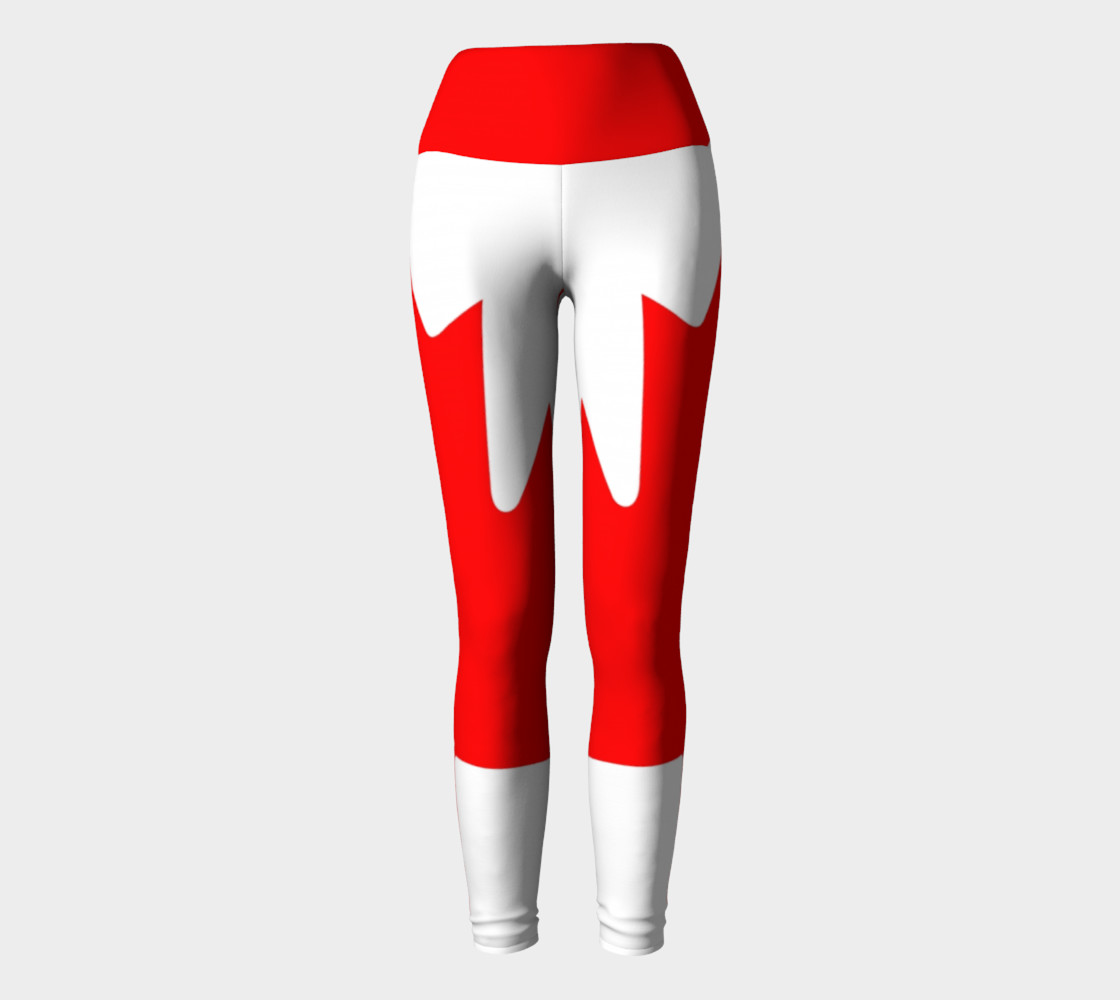 Canadian Flag Yoga Leggings preview #2