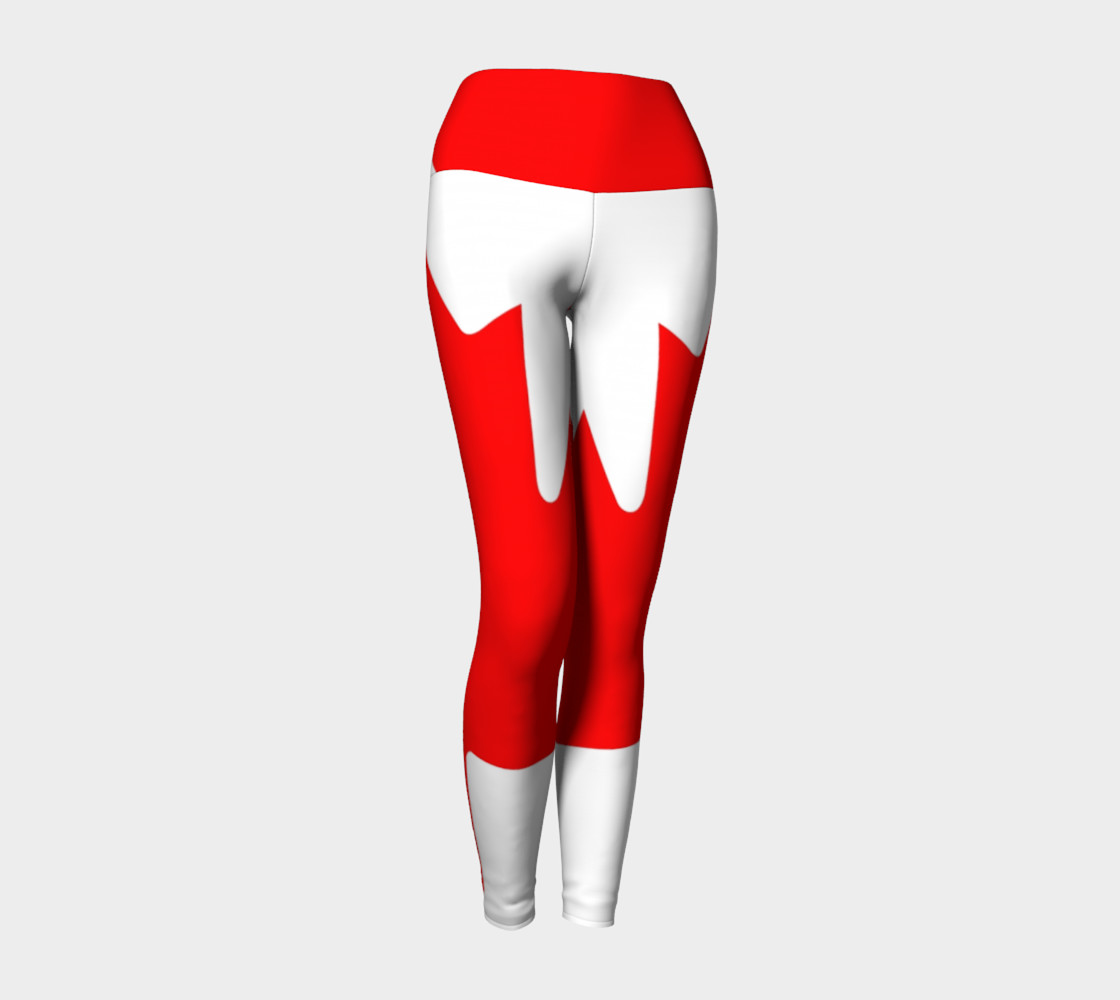 Canadian Flag Yoga Leggings preview #1