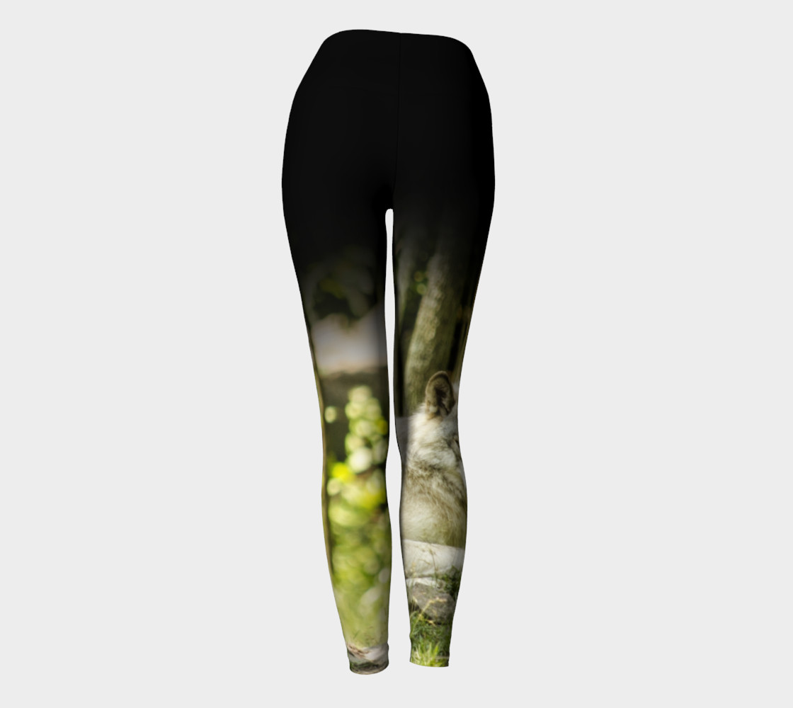 Timber Wolf Yoga Leggings preview #4