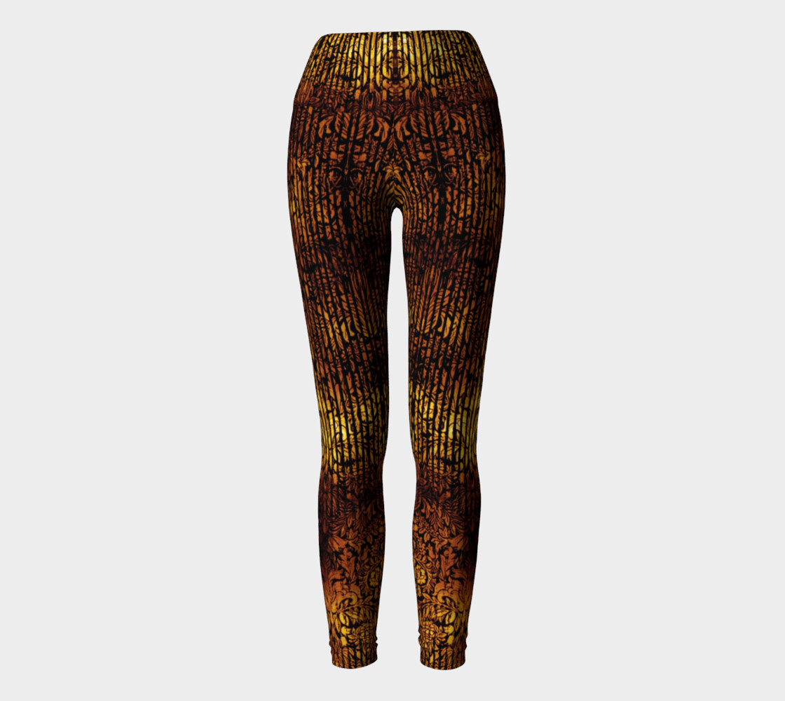 Golden Gate Damask Goth Print by Tabz Jones preview #2