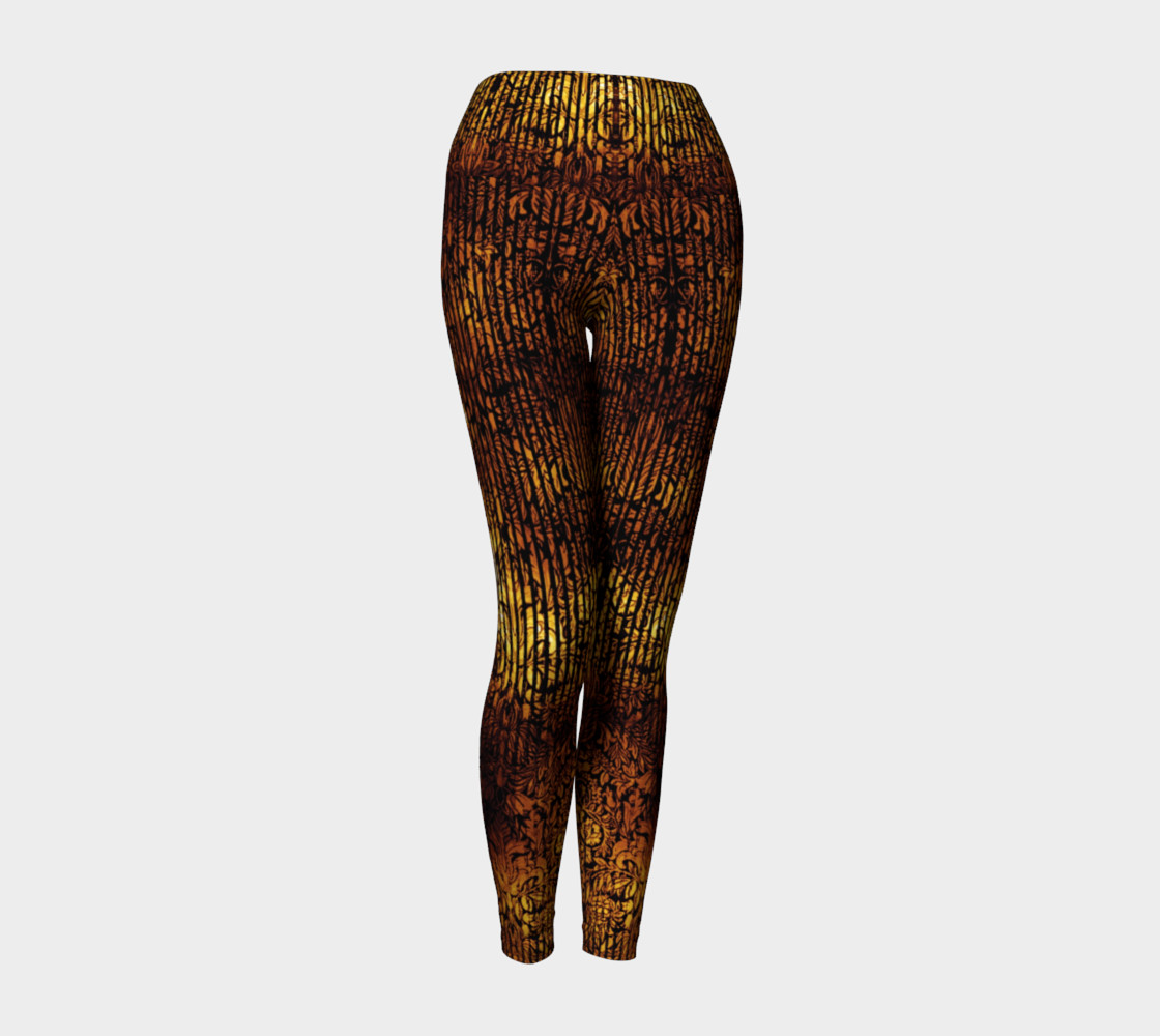 Golden Gate Damask Goth Print by Tabz Jones preview #1