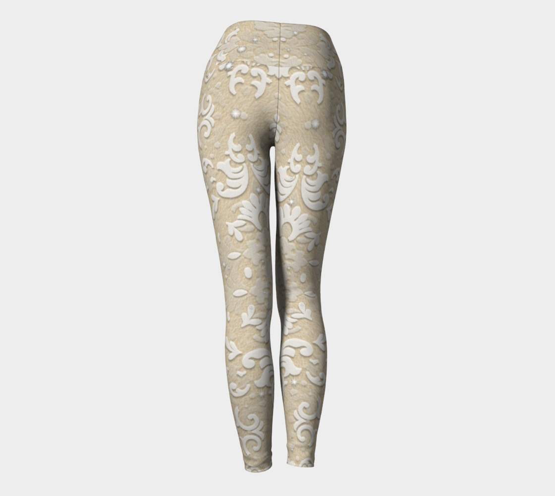 Nude Glitter Lace Leggings by Tabz Jones preview #4