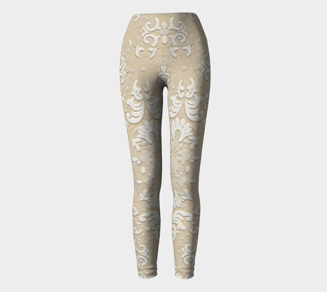 Nude Glitter Lace Leggings by Tabz Jones preview #2